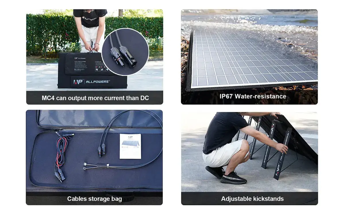 ALLPOWERS 1800W Générateur Solaire R1500 avec PV400W - Image 5
