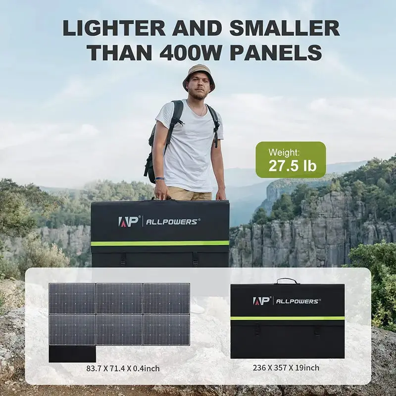 ALLPOWERS 1800W Générateur Solaire R1500 avec PV600W - Image 6