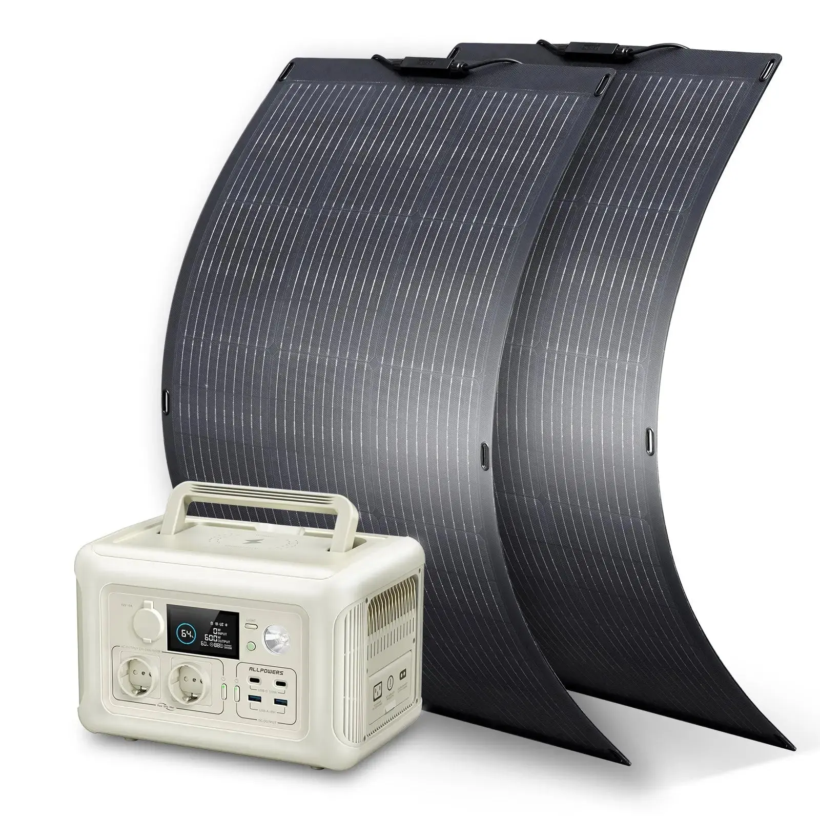 ALLPOWERS 600W Générateur Solaire R600 avec PV100W-Vente Flash - Image 2