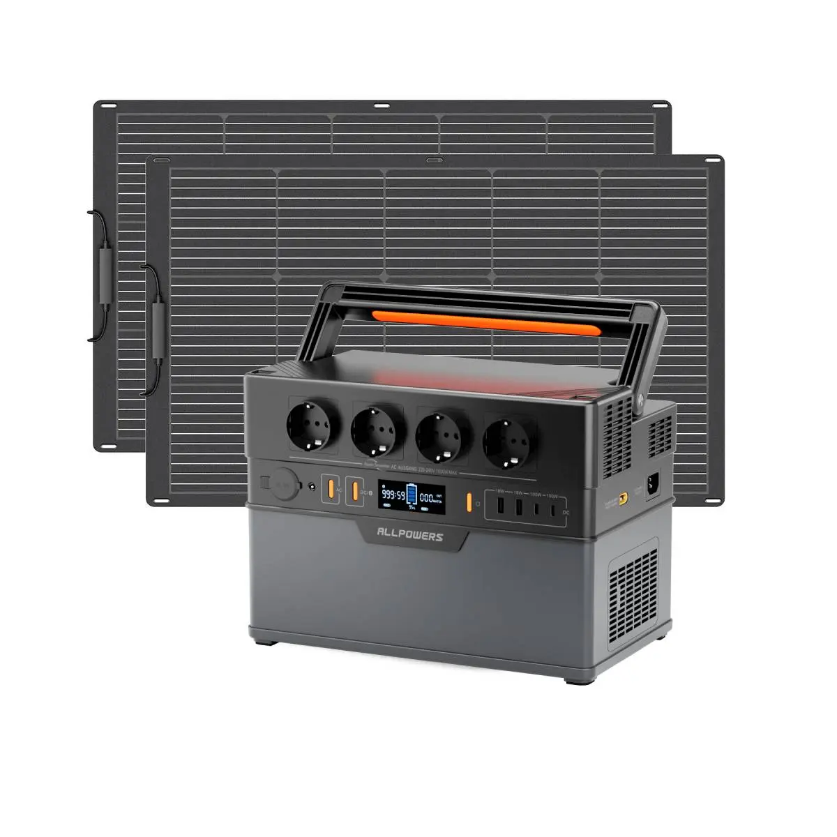 ALLPOWERS Générateur solaire 1500W (S1500 PLUS + SF100 Panneau solaire flexible 100W) - Image 12