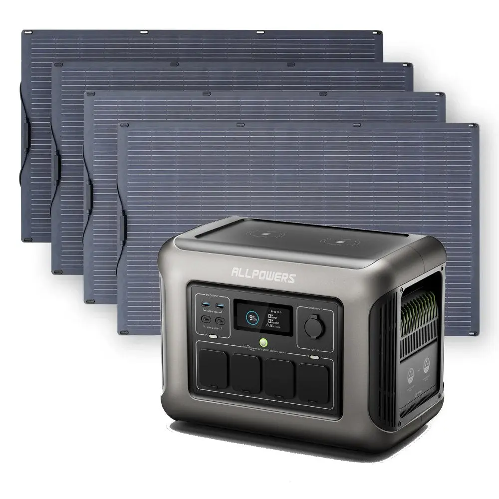 ALLPOWERS 1800W Générateur Solaire R1500 avec PV100W - Image 11