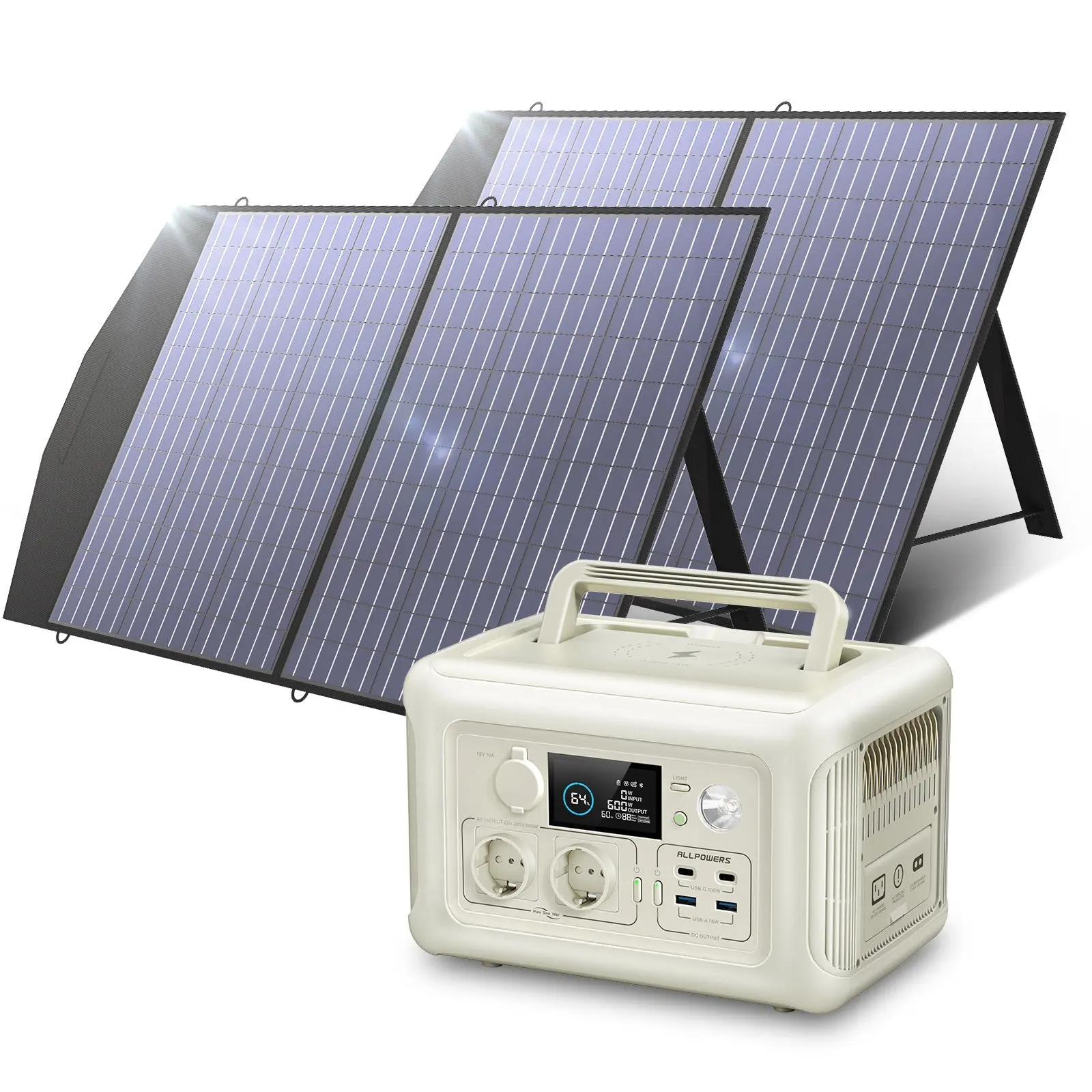 ALLPOWERS 600W Générateur Solaire R600 avec PV100W - Image 3