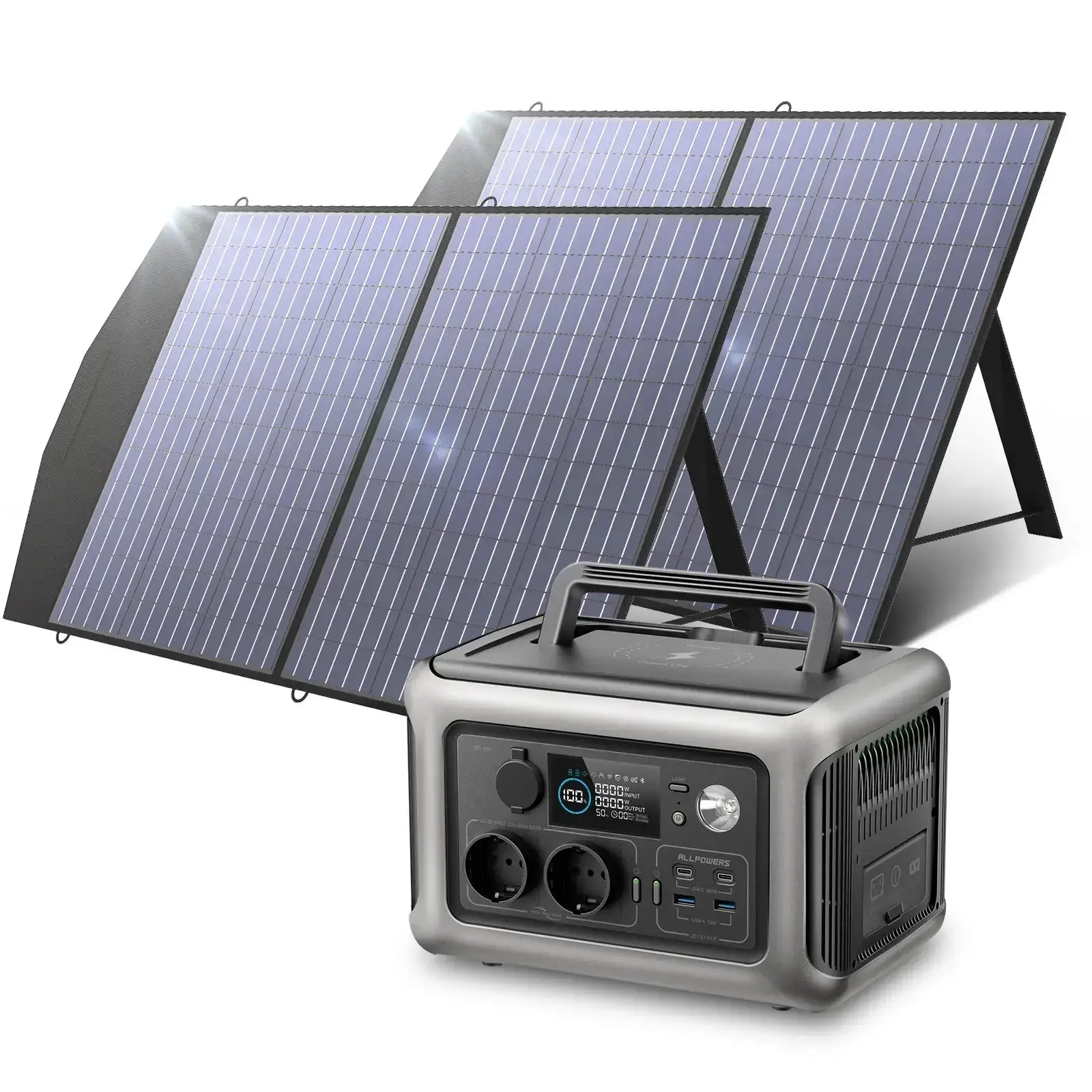 ALLPOWERS 600W Générateur Solaire R600 avec PV100W - Image 3