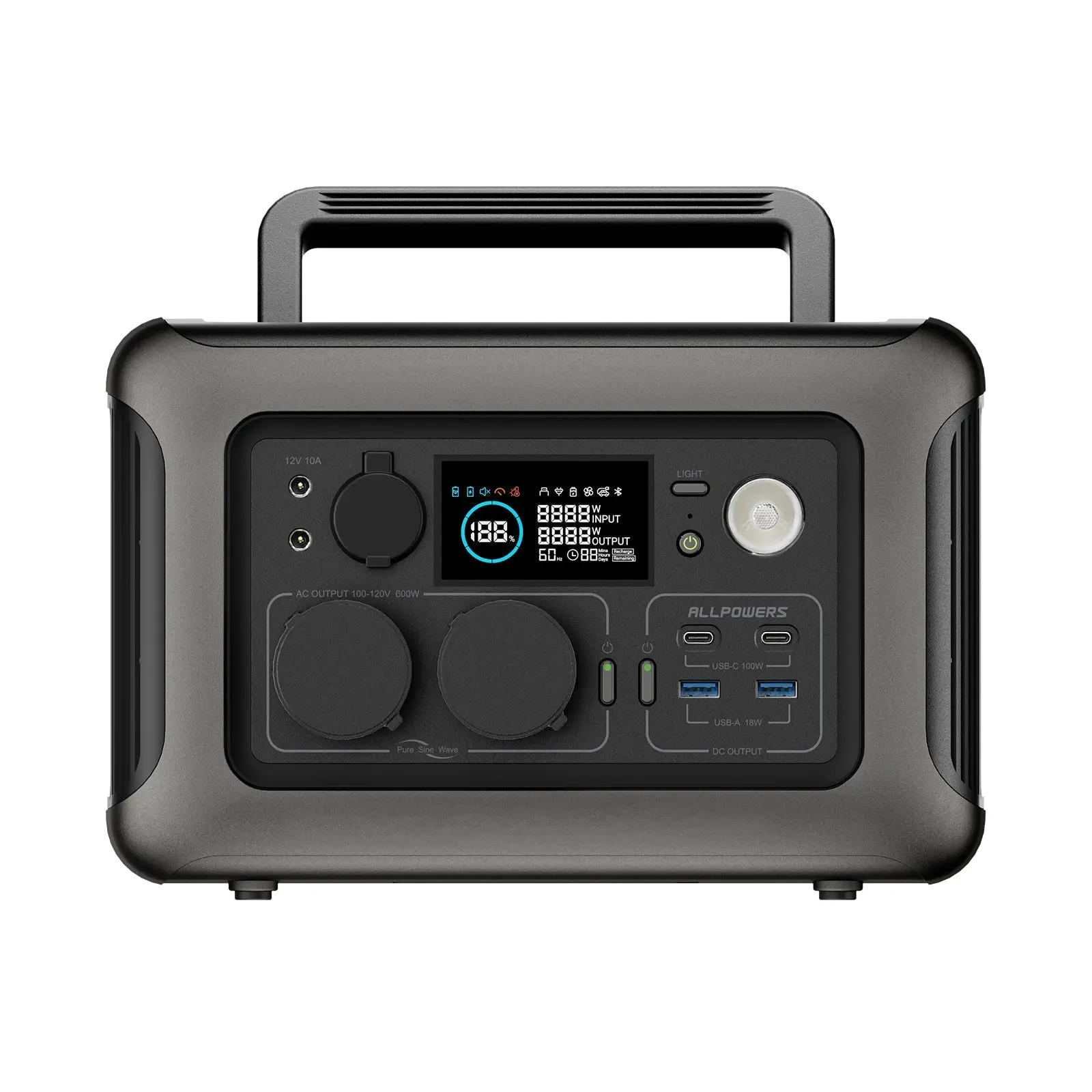 ALLPOWERS 600W Générateur Solaire R600 avec PV140W - Image 2