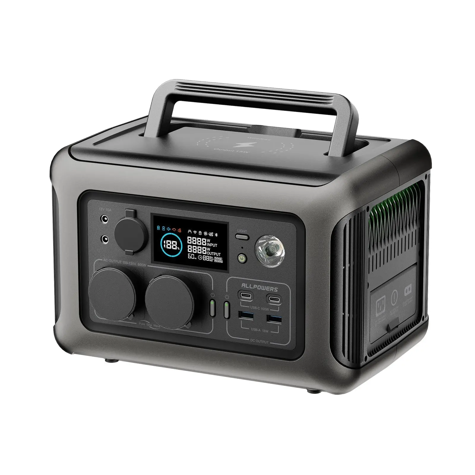ALLPOWERS 600W Générateur Solaire R600 avec PV200W - Image 11