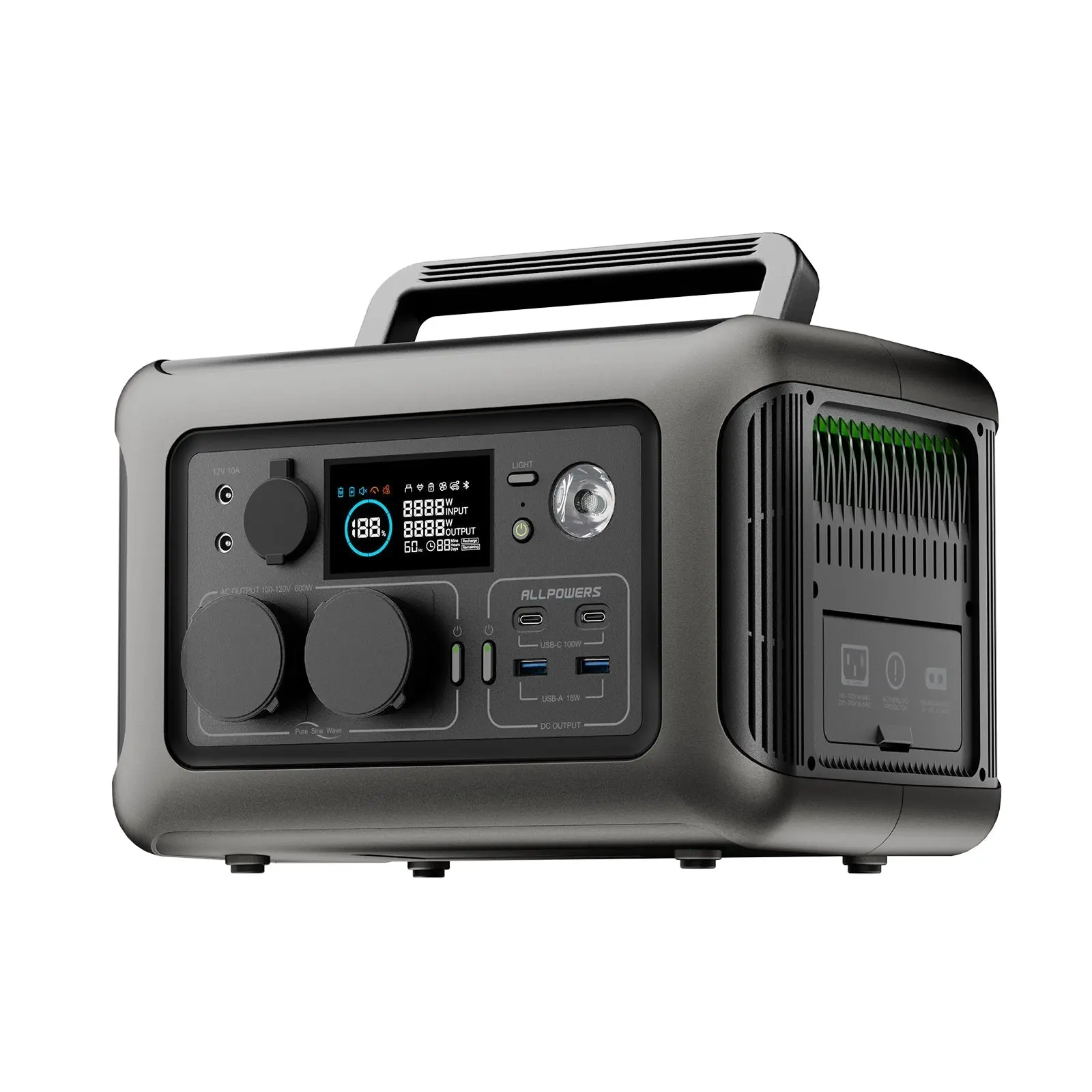 ALLPOWERS 600W Générateur Solaire R600 avec PV200W - Image 12