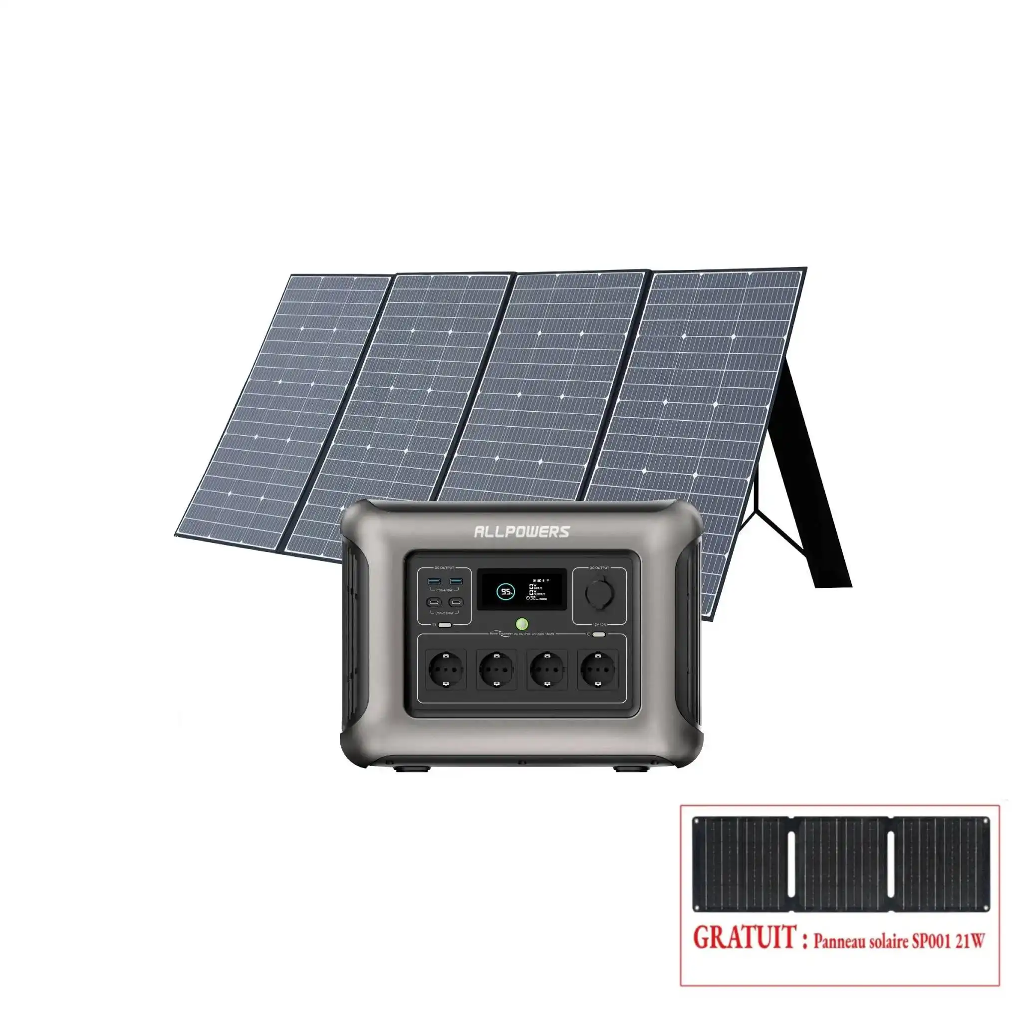 ALLPOWERS R1500 Station électrique portable 1800W 1152Wh Batterie LiFeP04 - Image 19