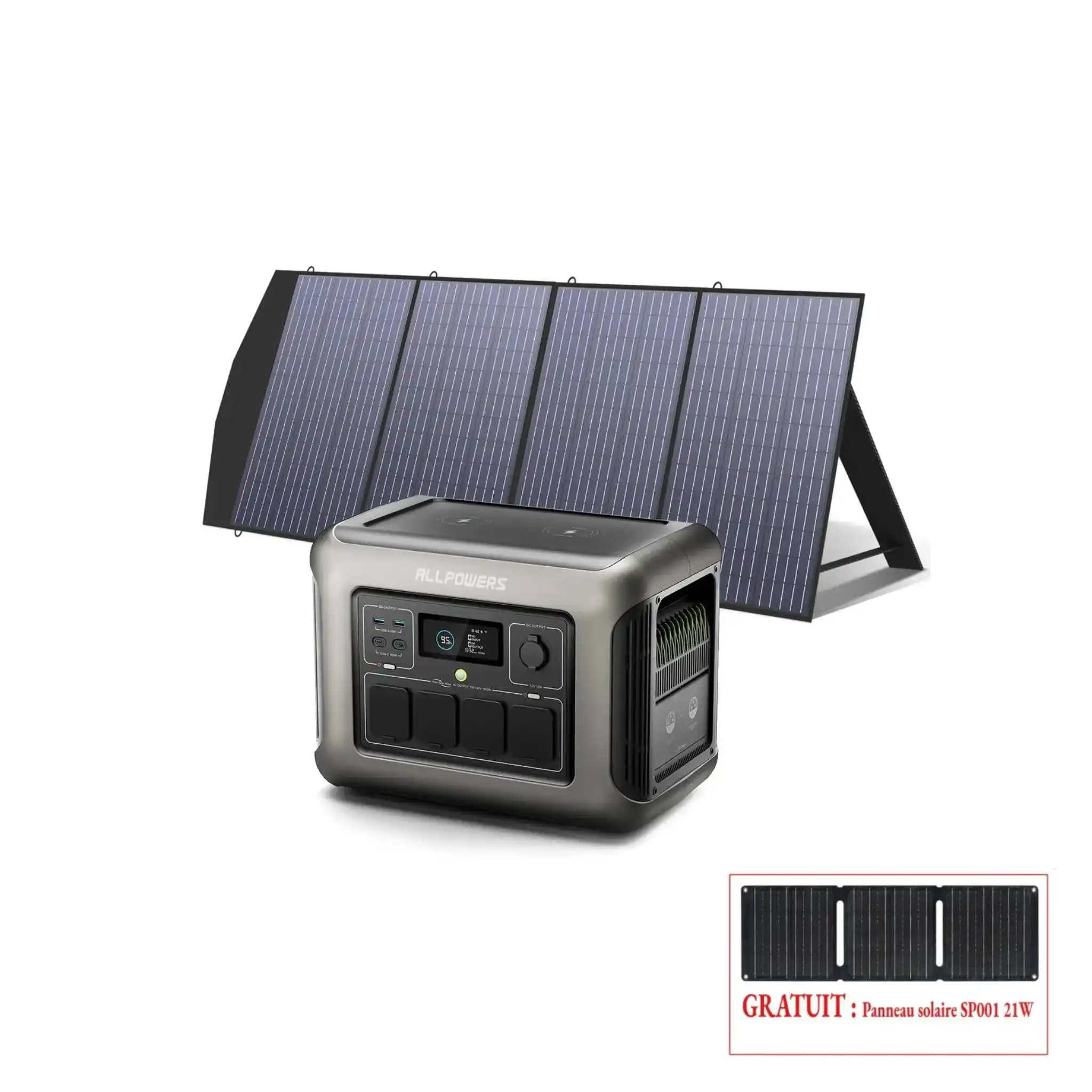 ALLPOWERS R1500 Station électrique portable 1800W 1152Wh Batterie LiFeP04 - Image 20