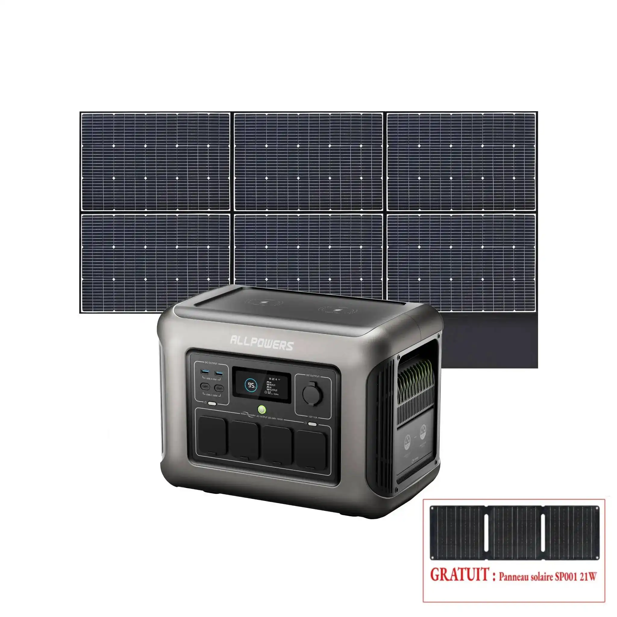 ALLPOWERS R1500 Station électrique portable 1800W 1152Wh Batterie LiFeP04 - Image 21