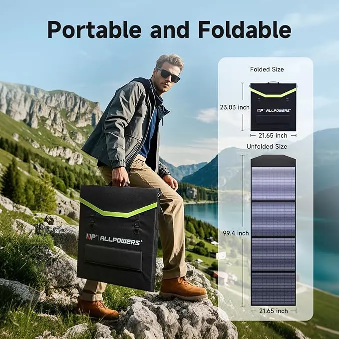 ALLPOWERS SP033 Panneau solaire portable 200W - Image 13